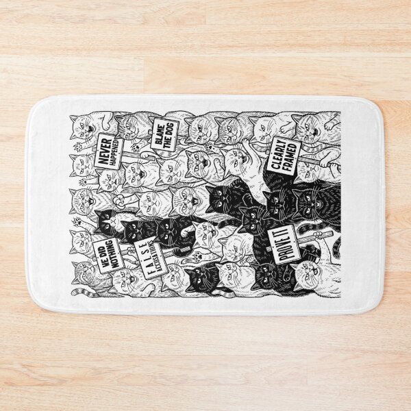Item preview, Protest Cats Funny Cat Lover Mostly Innocent Feline March designed and sold by GrandeDuc.