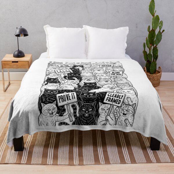 Item preview, Protest Cats Funny Cat Lover Mostly Innocent Feline March designed and sold by GrandeDuc.