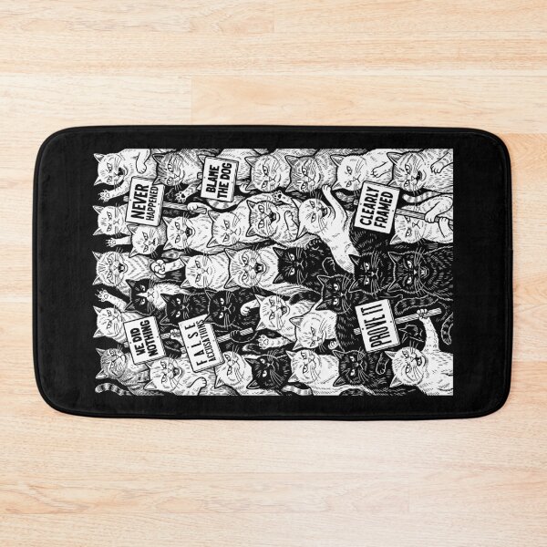 Item preview, Protest Cats Funny Cat Lover Mostly Innocent Feline March designed and sold by GrandeDuc.
