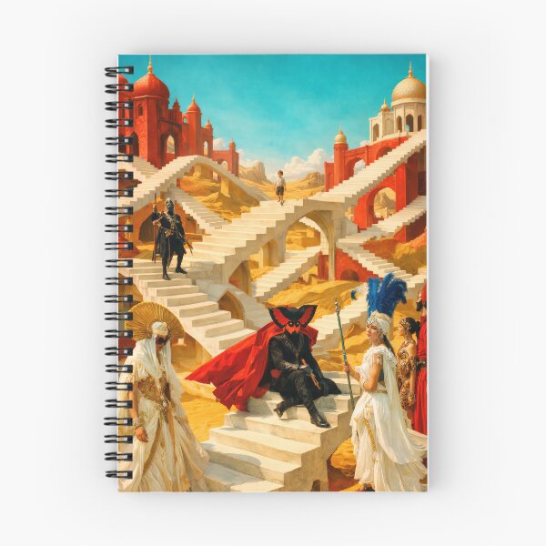 Item preview, Surreal Desert Palace Staircase Fantasy Cinema Art Poster designed and sold by Cine8.