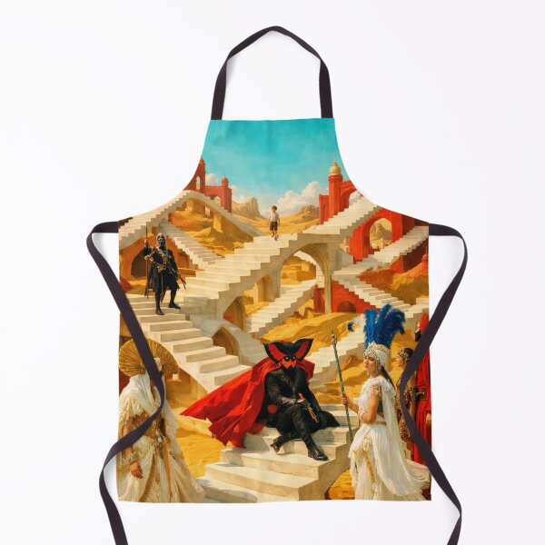 Item preview, Surreal Desert Palace Staircase Fantasy Cinema Art Poster designed and sold by Cine8.