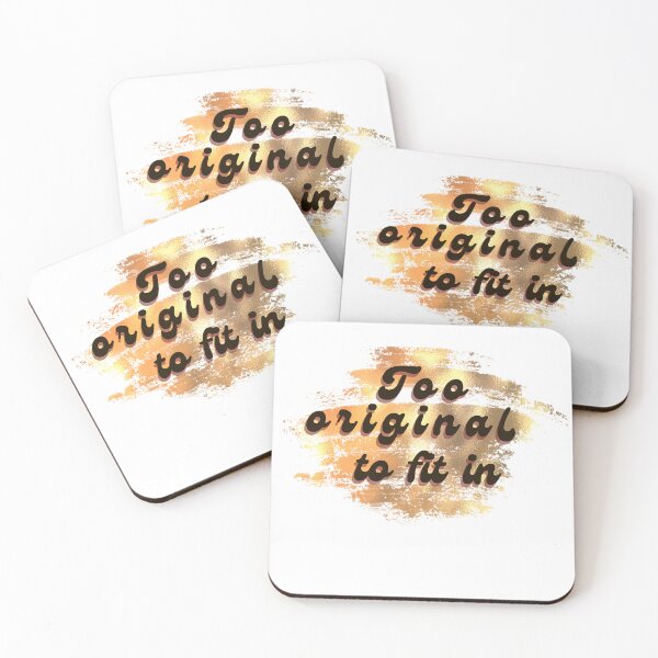 Item preview, Too Original To Fit In Motivational Typography Design designed and sold by CreativePallavi.