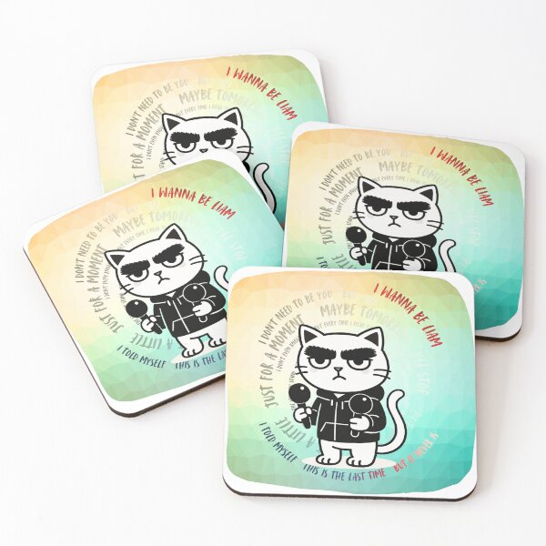Item preview, I Wanna Be Liam Cat – Cool Rock Cat with Maracas designed and sold by mica66design.