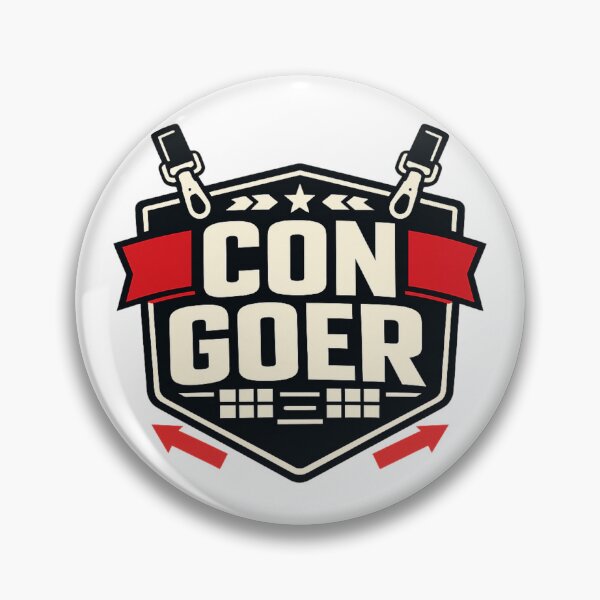 Item preview, Con Goer Convention Badge Typography Shirt designed and sold by Fantsy-world.