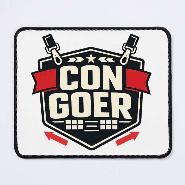 Item preview, Con Goer Convention Badge Typography Shirt designed and sold by Fantsy-world.