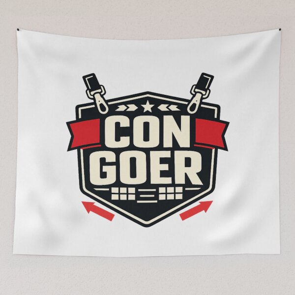 Item preview, Con Goer Convention Badge Typography Shirt designed and sold by Fantsy-world.