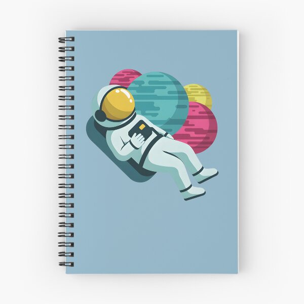 Item preview, Floating Astronaut in Space – Colorful Planets Cosmic Illustration designed and sold by PalmixArt.