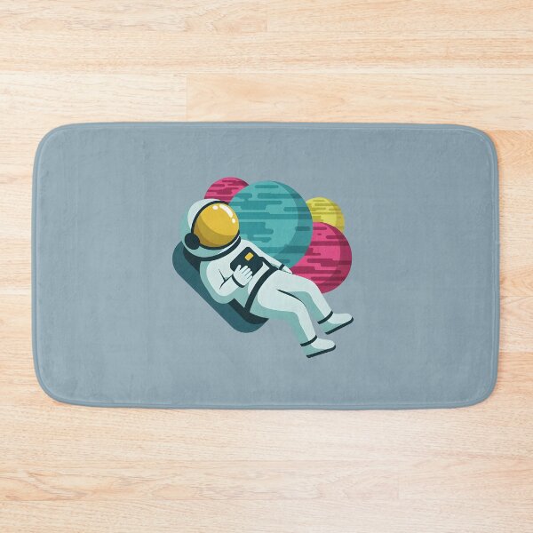 Item preview, Floating Astronaut in Space – Colorful Planets Cosmic Illustration designed and sold by PalmixArt.