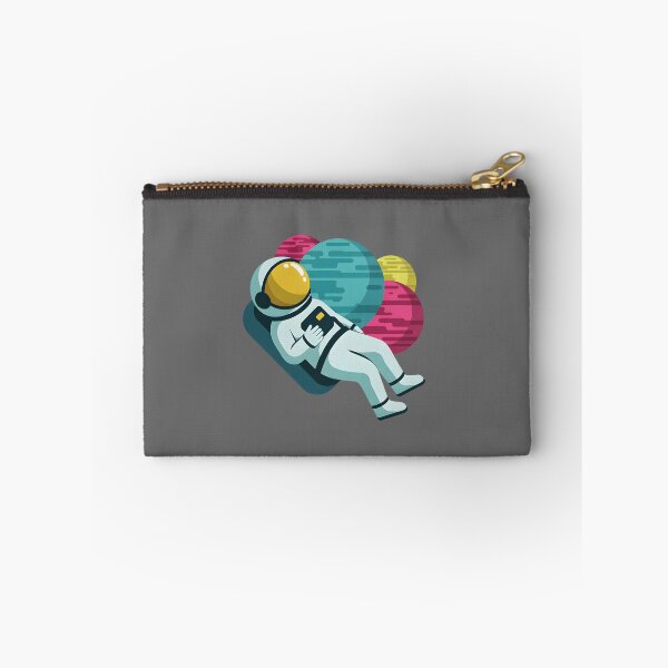Item preview, Floating Astronaut in Space – Colorful Planets Cosmic Illustration designed and sold by PalmixArt.