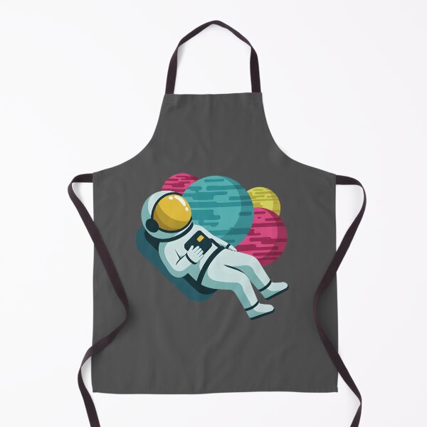 Item preview, Floating Astronaut in Space – Colorful Planets Cosmic Illustration designed and sold by PalmixArt.