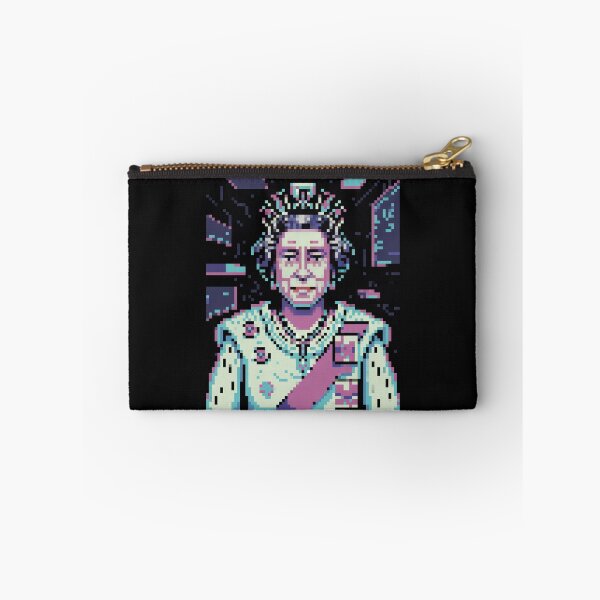 Item preview, Cyber Pixelated Queen Elizabeth II Portrait designed and sold by Enea Kelo.