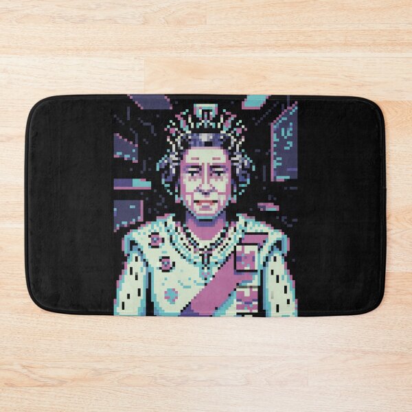 Item preview, Cyber Pixelated Queen Elizabeth II Portrait designed and sold by Enea Kelo.