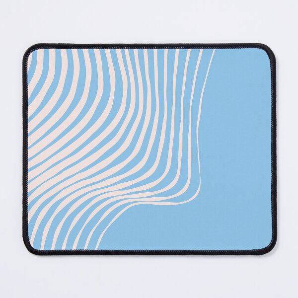 Item preview, Bright Sky – Light Blue Flowing Line Pattern, Fresh Minimal Aesthetic designed and sold by Helmina Groper.