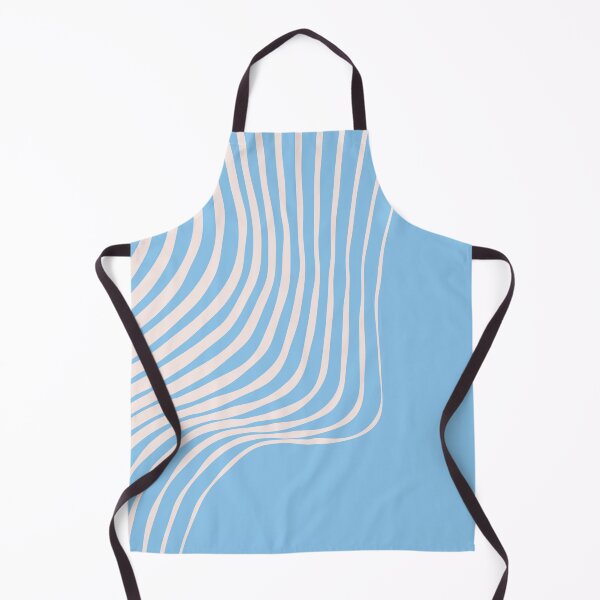 Item preview, Bright Sky – Light Blue Flowing Line Pattern, Fresh Minimal Aesthetic designed and sold by Helmina Groper.