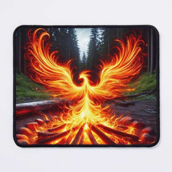 Item preview, Kirlian Campfire and Bird, Ai Generated Art designed and sold by ACC .