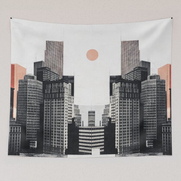 Item preview, Mirrortecture - Surreal Urban Architecture Collage designed and sold by Underdott.