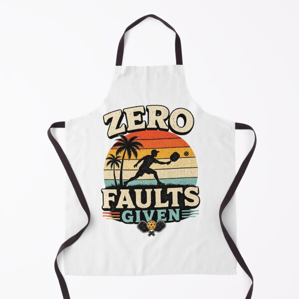 Item preview, Zero Faults Given Retro Pickleball Design designed and sold by CozyRetirementGifts.
