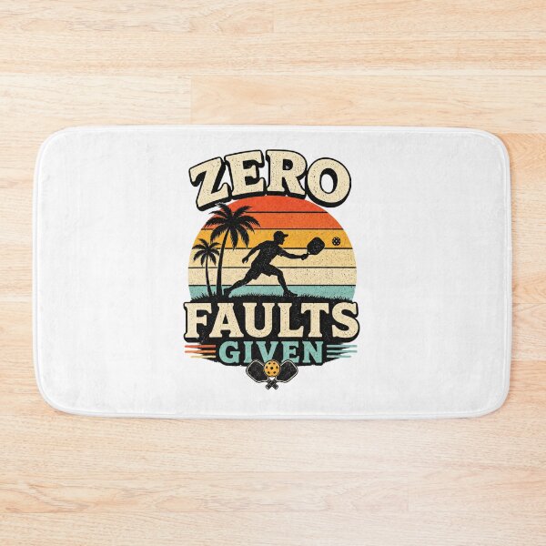 Item preview, Zero Faults Given Retro Pickleball Design  designed and sold by CozyRetirementGifts.