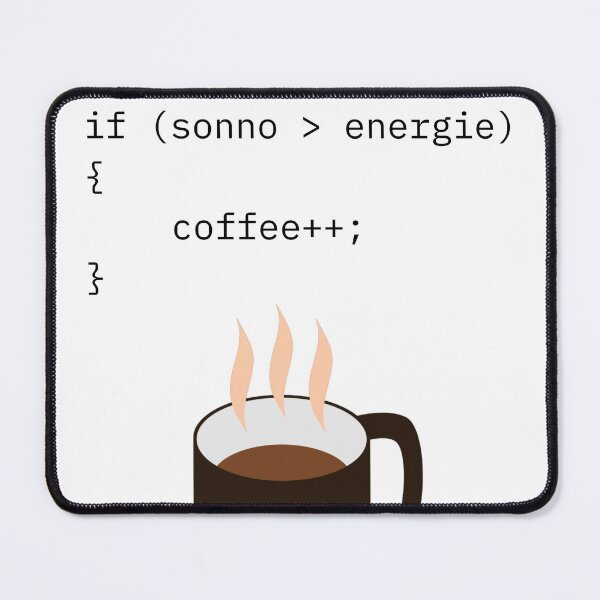 Item preview, Coffee++; – Funny Programmer Code Design designed and sold by CompilerArcana.