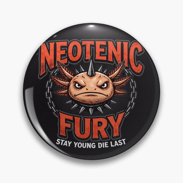 Item preview, Vintage 90s Axolotl Funny Neoteny Fury Metal Parody Red and Black - HD ONLINE STORE designed and sold by bard-art.