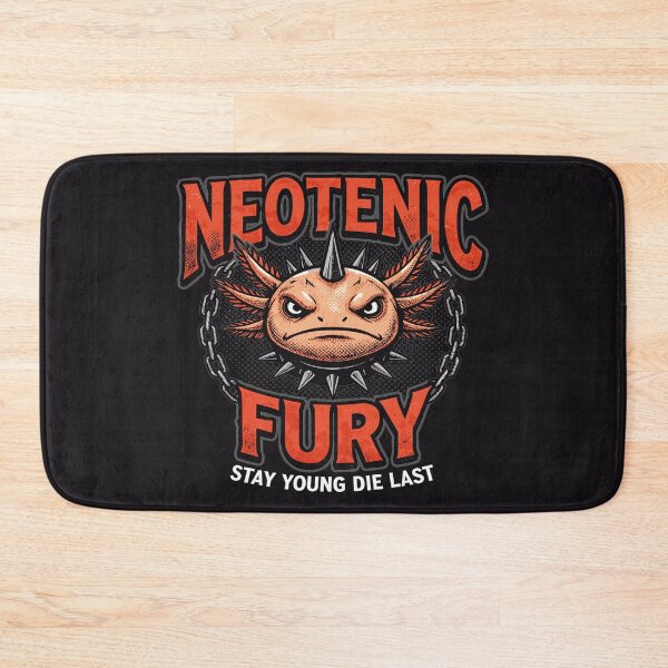 Item preview, Vintage 90s Axolotl Funny Neoteny Fury Metal Parody Red and Black - HD ONLINE STORE designed and sold by bard-art.