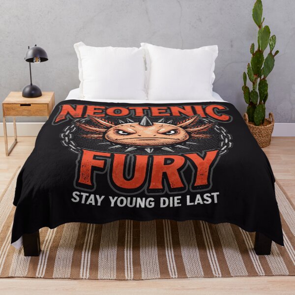 Item preview, Vintage 90s Axolotl Funny Neoteny Fury Metal Parody Red and Black - HD ONLINE STORE designed and sold by bard-art.