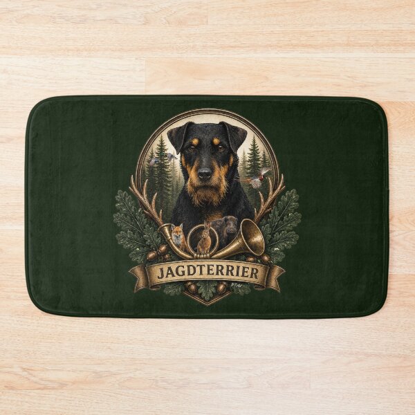 Item preview, Jagdterrier Vintage Hunting Logo designed and sold by TammyHunterArt.