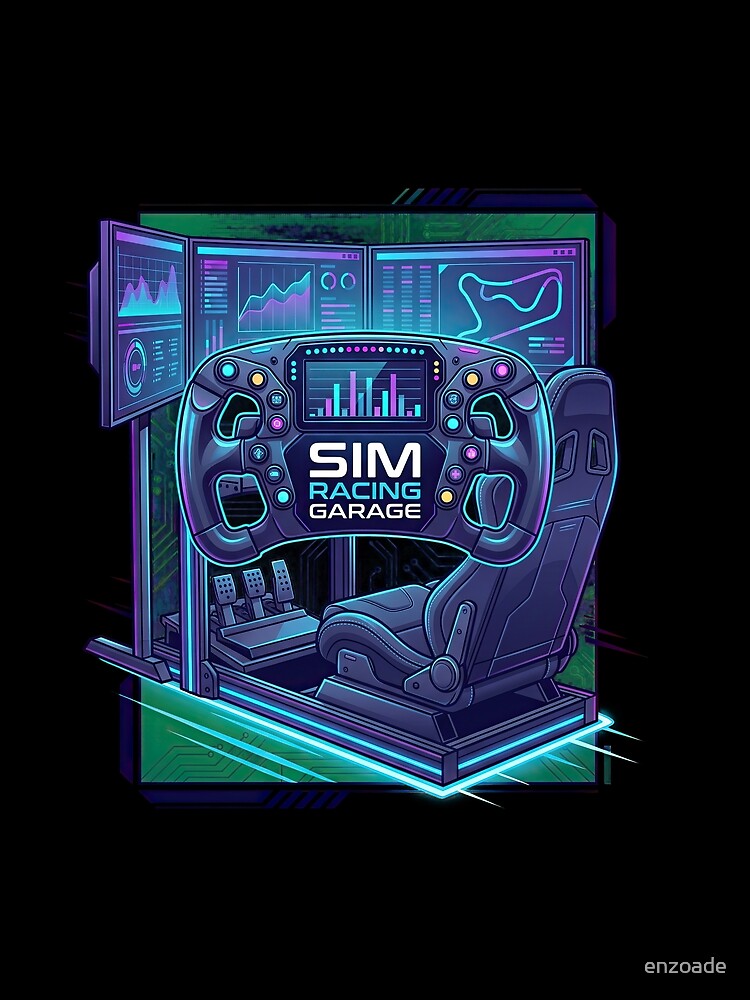 Thumbnail 3 of 3, Scarf, Sim Racing Vision Design designed and sold by enzoade.