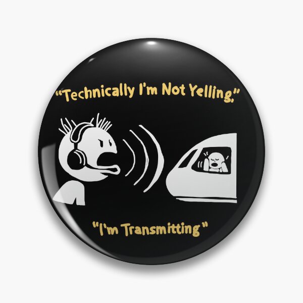 Item preview, Air Traffic Controller Gift Funny ATC Shirt Technically Not Yelling I’m Transmitting Aviation Humor designed and sold by Popstudio85.