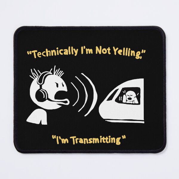 Item preview, Air Traffic Controller Gift Funny ATC Shirt Technically Not Yelling I’m Transmitting Aviation Humor designed and sold by Popstudio85.