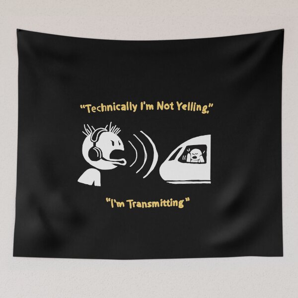 Item preview, Air Traffic Controller Gift Funny ATC Shirt Technically Not Yelling I’m Transmitting Aviation Humor designed and sold by Popstudio85.
