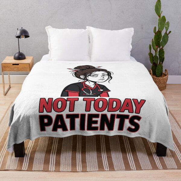 Item preview, Not Today Patients Funny Nurse Meme Shirt designed and sold by NurseMood.