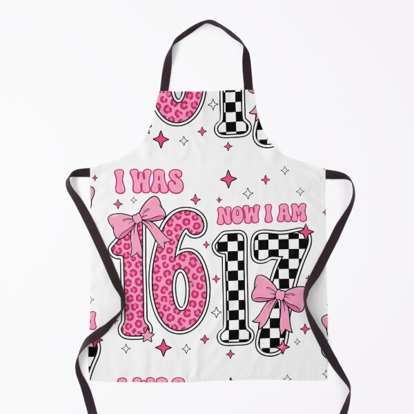Item preview, I Was 16 Now I Am 17 | Sweet 16 to 17 Birthday Design | Cute Pink Leopard & Checkerboard Aesthetic | Teen Birthday Gift designed and sold by Bhaskar Digital Art.