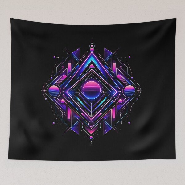 Item preview, Neon Geometric Cyberpunk Design designed and sold by ottocahill.