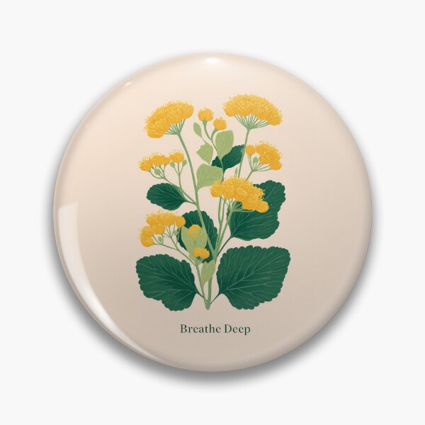 Item preview, Linden Blossom Breathe Deep – Minimal Botanical Illustration with Calm Typography designed and sold by BobaBunny76.