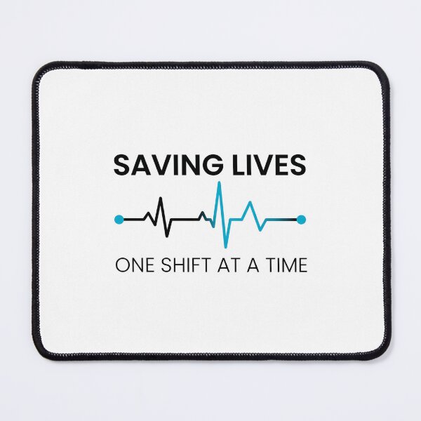 Item preview, Saving Lives One Shift at a Time Nurse Shirt designed and sold by NurseMood.