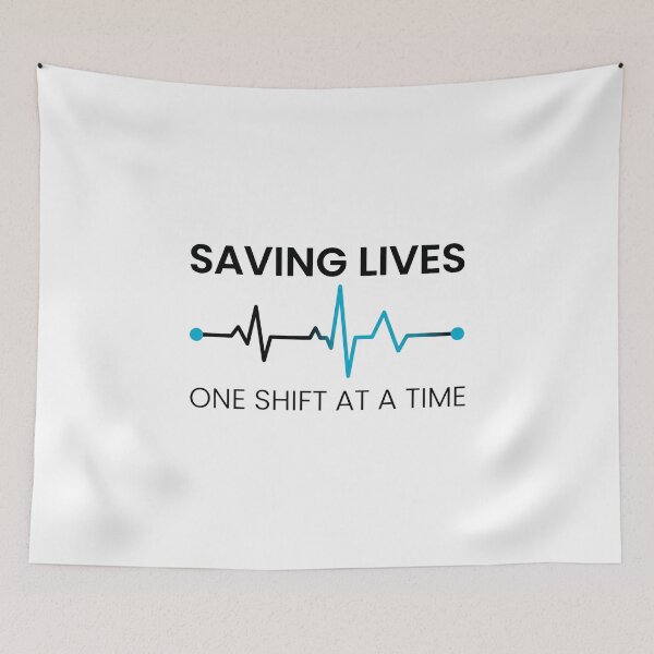 Item preview, Saving Lives One Shift at a Time Nurse Shirt designed and sold by NurseMood.