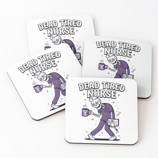 Item preview, Dead Tired Nurse Funny Halloween Nurse Shirt designed and sold by NurseMood.