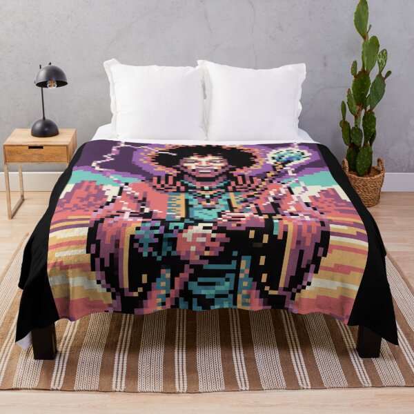 Item preview, Jimi Hendrix Pixel Art designed and sold by Enea Kelo.