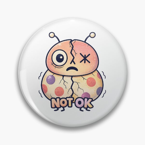 Item preview, Not OK Creepy Cute Ladybug Essential T-Shirt designed and sold by SoftSproutstu.