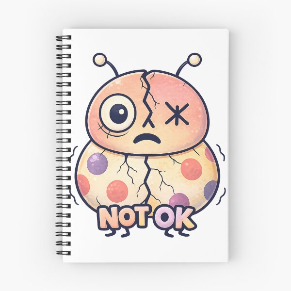 Item preview, Not OK Creepy Cute Ladybug Essential T-Shirt designed and sold by SoftSproutstu.
