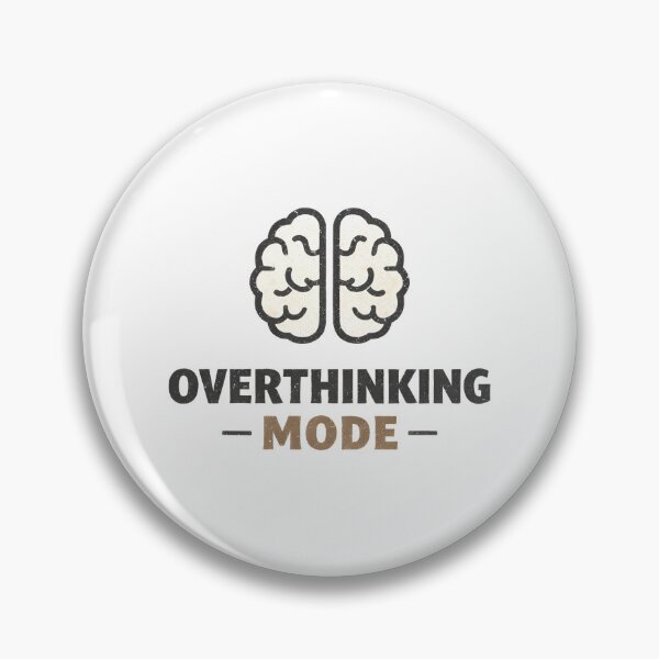 Item preview, Overthinking Mode Shirt Introvert Minimal Office Humor Mental Meme Tee designed and sold by WorkXPlay.