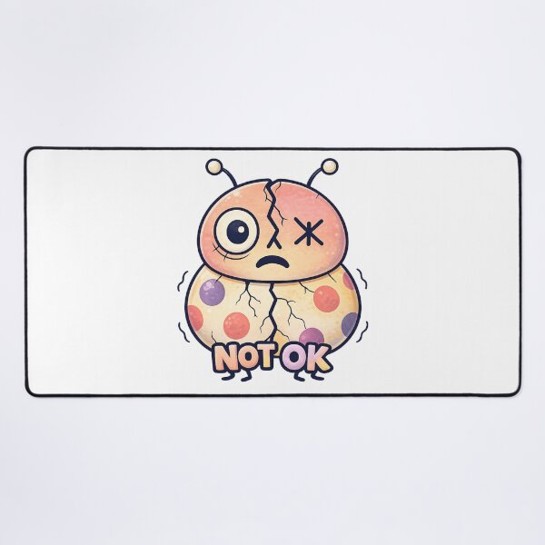 Item preview, Not OK Creepy Cute Ladybug Essential T-Shirt designed and sold by SoftSproutstu.