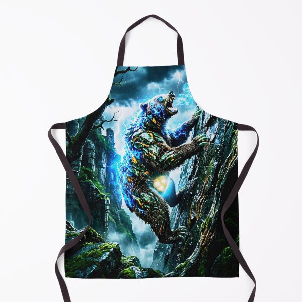 Item preview, Electric Owlbear Fantasy Art designed and sold by Anicolarys | Le Bestiaire des Échos.
