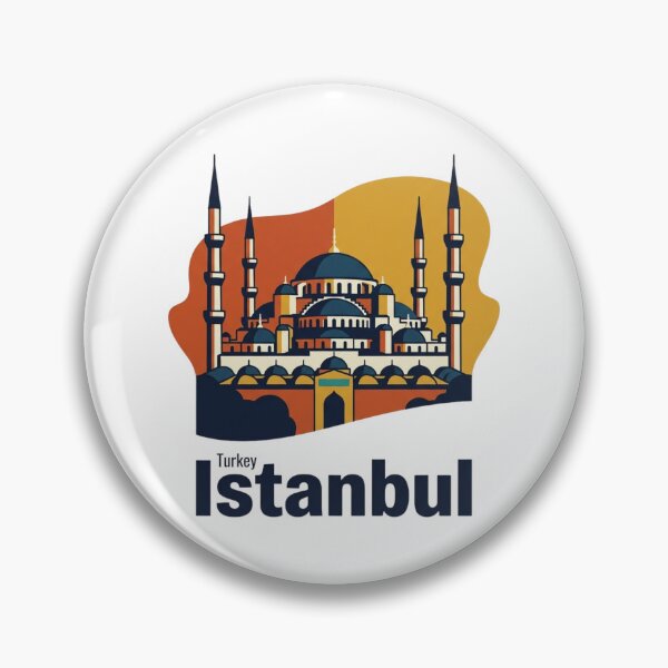 Item preview,  Blue Mosque Istanbul in Bold Retro Style designed and sold by Inkworksbyshery.