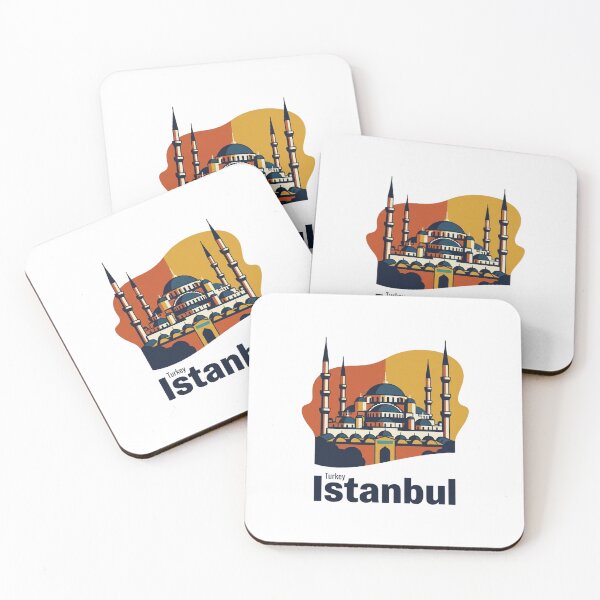 Item preview,  Blue Mosque Istanbul in Bold Retro Style designed and sold by Inkworksbyshery.