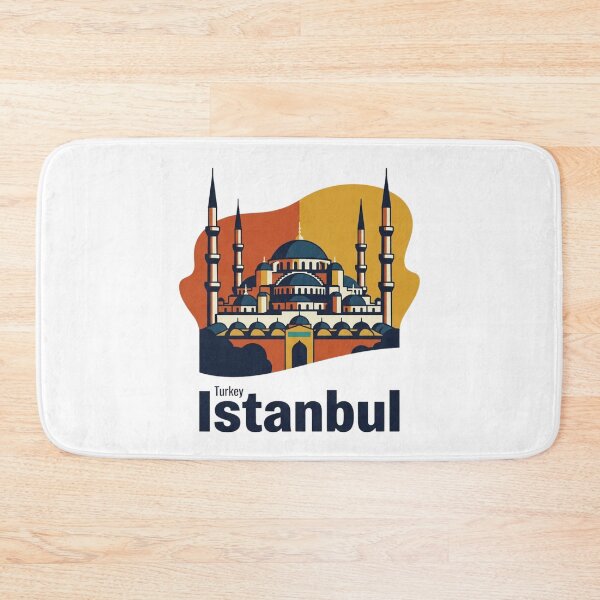 Item preview,  Blue Mosque Istanbul in Bold Retro Style designed and sold by Inkworksbyshery.