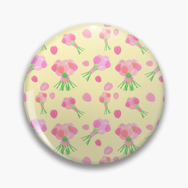 Item preview, Tulips and Bow Bouquets pattern on yellow designed and sold by CreaTwinkles.