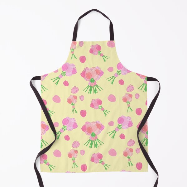 Item preview, Tulips and Bow Bouquets pattern on yellow designed and sold by CreaTwinkles.