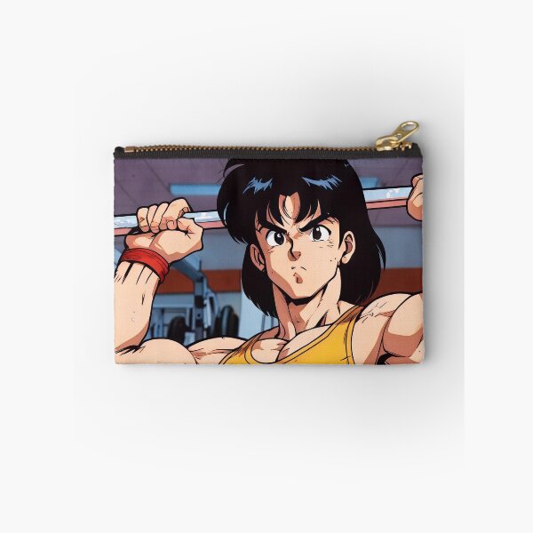 Item preview, Anime Retro Man Gym in Tokio Japan 80s VIntage Motivation Fitness  designed and sold by TBestretroShop.